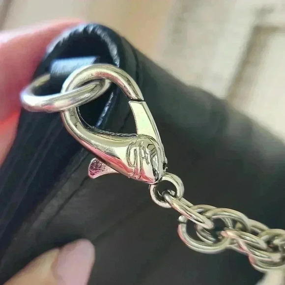 Grace Adele Genuine Leather Clutch Purse Black - Picture 7 of 16